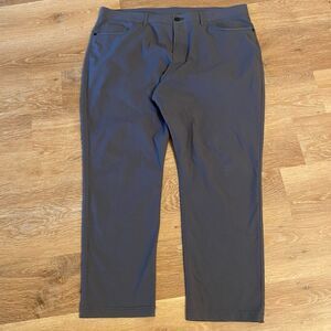 Public Rec All Day Everyday Straight Men’s Grey Chino Pants 40x30 Tech Stretch